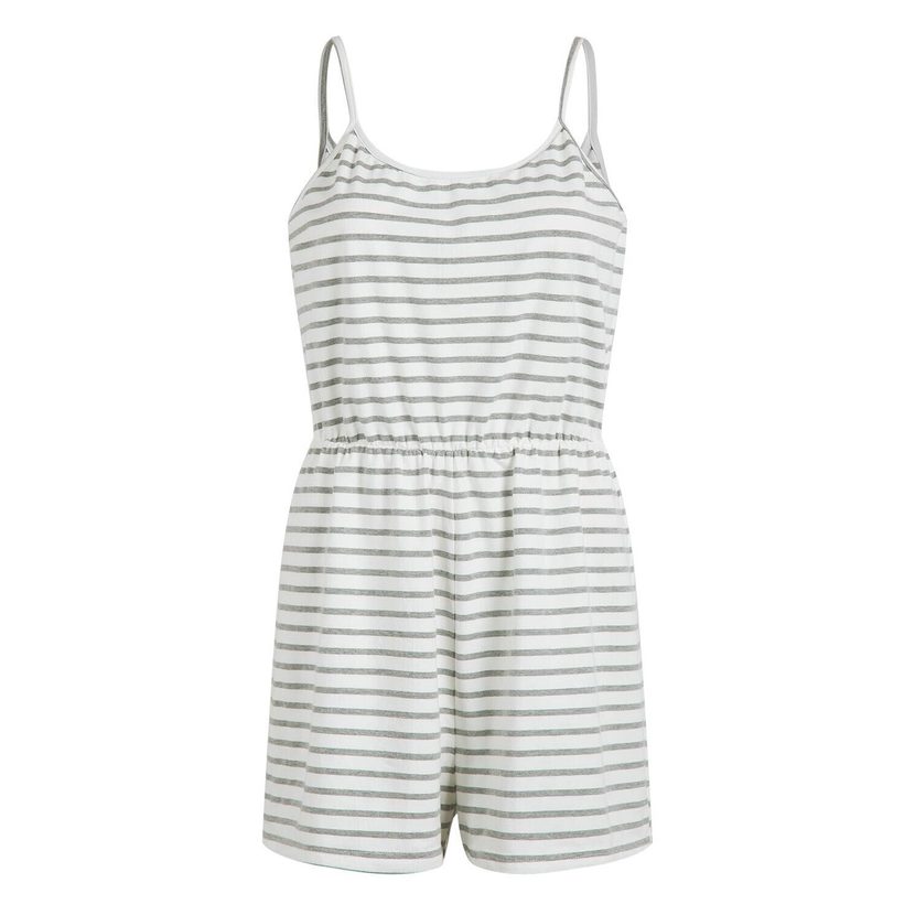 Striped Cotton Casual Jumpsuit Sleeveless Comfortable Fit Summer Style Wholesale Available custo