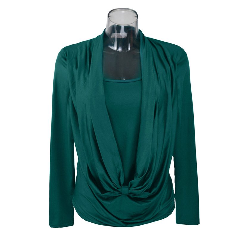 Womens Slim Fit Long Sleeve T Shirt Plus Size Trendy Design Comfortable Fabric Autumn Wear Whole