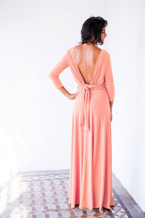 Cross Back Bandage Maxi Dress Versatile 3 4 Sleeve Adjustable Straps Sexy Fit Evening Wear Cockt
