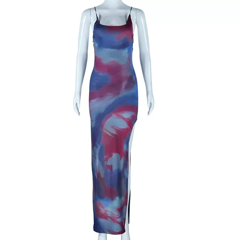 Slim Fit Sexy Dress Sleeveless Backless Irregular Hem Spring Summer Fashion Wholesale Available