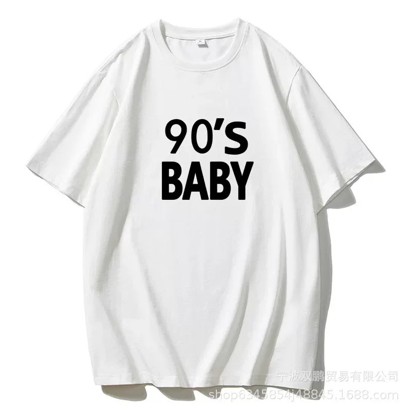 Womens Cotton T Shirt American Letter Print Short Sleeve Loose Fit Casual Everyday Wear Wholesal