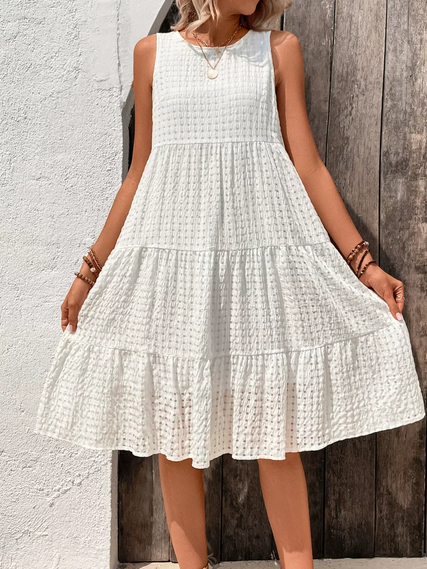 Loose Fit Vacation Style Dress for Women Elegant Design Comfortable Fabric Versatile for Summer