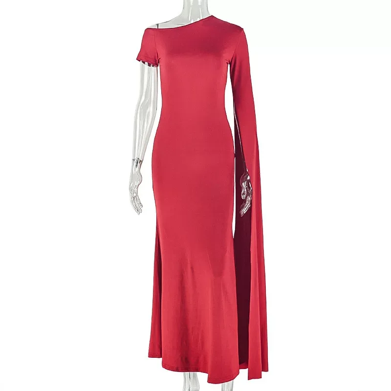 Off Shoulder Long Sleeve Dress Hollow Out Design Slim Fit Spring Fashion Perfect for Parties and