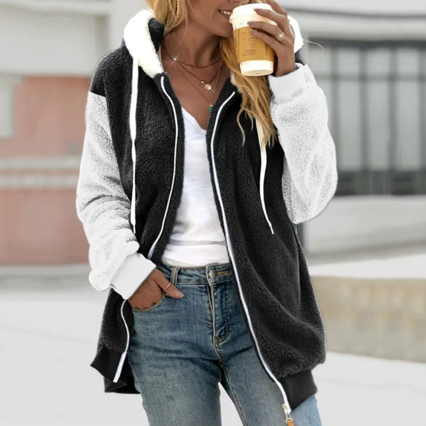 Plaid Loose Cardigan Fashionable Knit Sweater Cozy Fabric Stylish Design Perfect for Fall Winter
