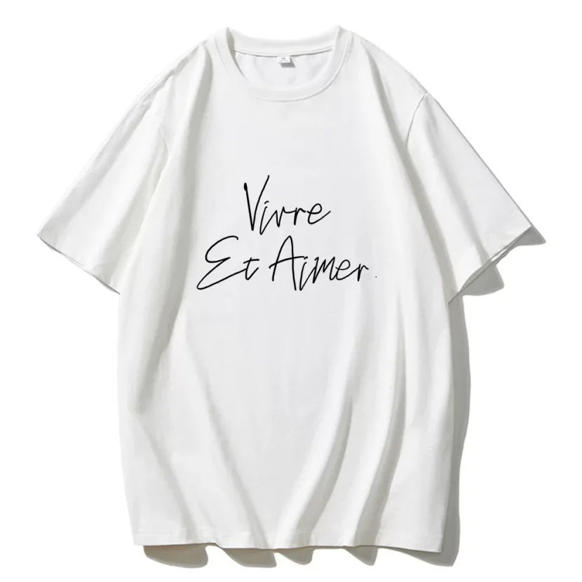 Womens Summer Loose Fit Cotton T Shirt Graphic Print Round Neck Short Sleeve Casual Wear Wholesa