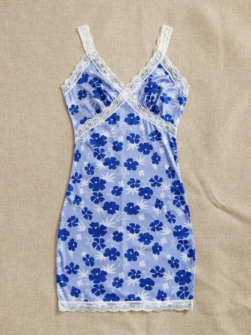 Floral Print Cami Dress Casual Chic French Style Romantic Vibes Perfect for Summer Outings Whole