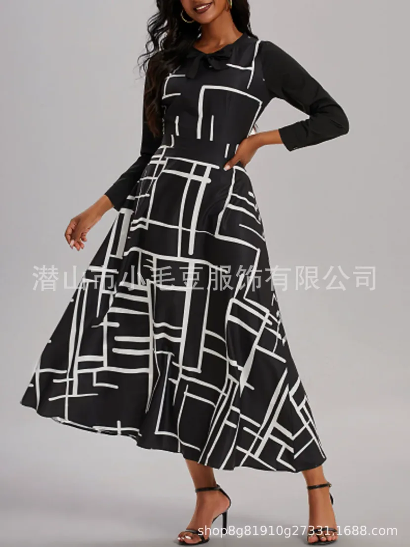 Elegant Floral Print Asymmetrical Dress Fashionable Patchwork Design Perfect for Parties and Spe