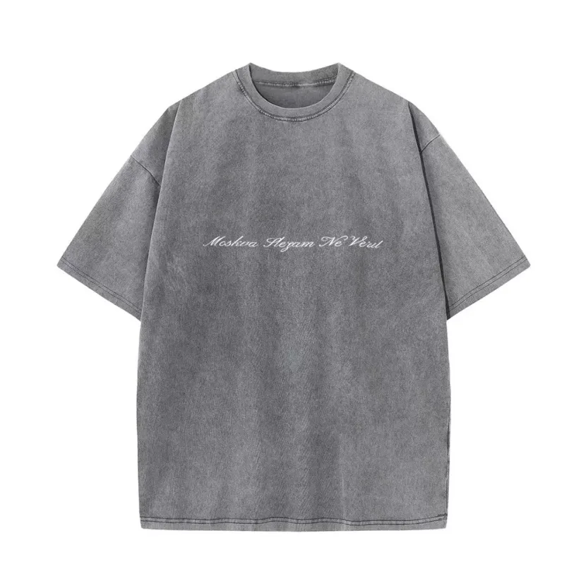 Loose Fit Womens T Shirt Summer Short Sleeve Washed Design Available in Multiple Colors Wholesale Supply