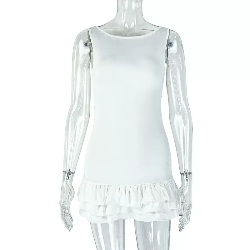 Casual Short Sleeve Dress Solid Color Pleated Slim Fit Elegant Style for Parties or Daily Wear W