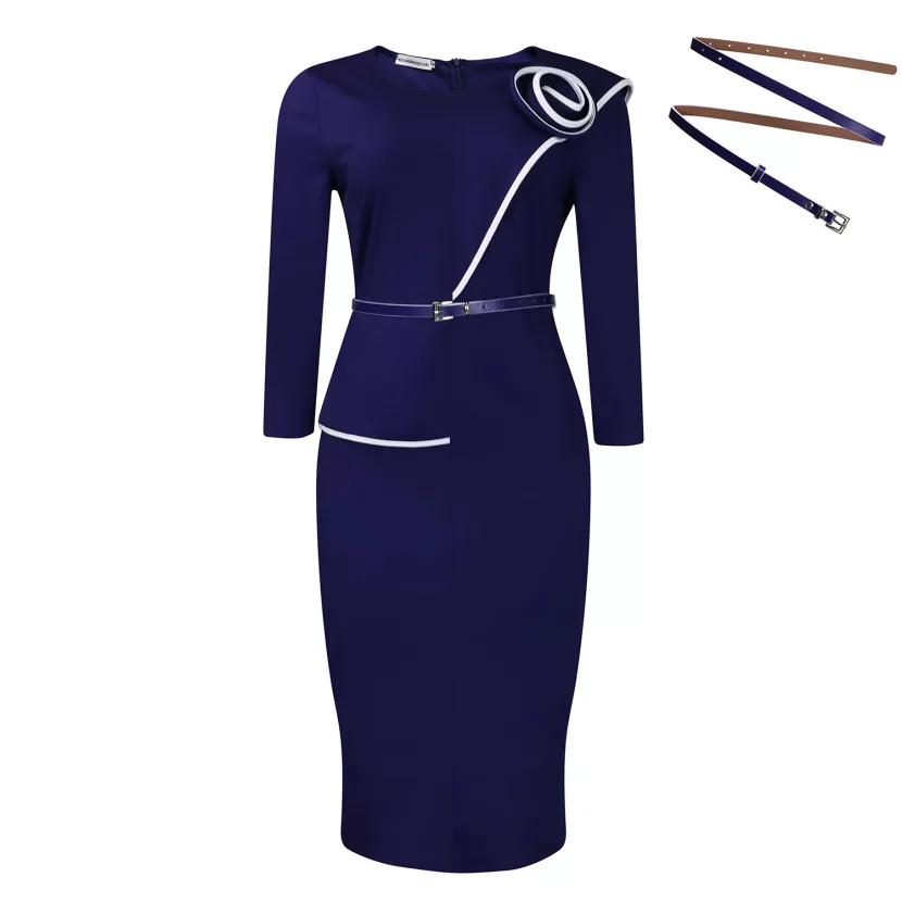 Pencil Skirt Solid Color Bodycon Fit Office Wear Autumn Winter Collection Wholesale Available
