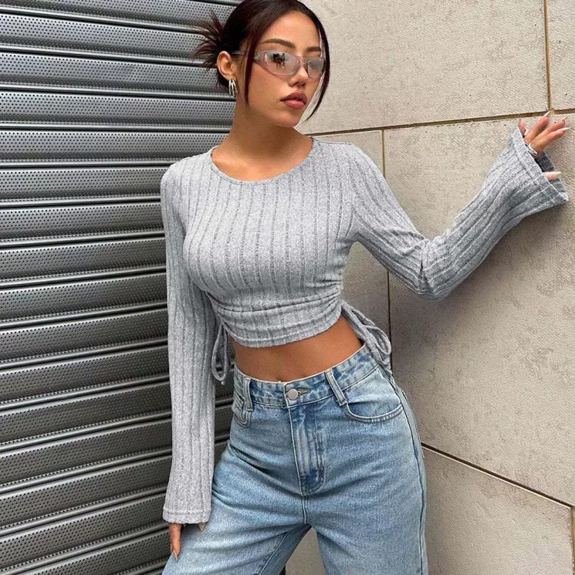 Womens Slim Fit Short Sleeve T Shirt Trendy Spring Summer Street Style Comfortable Casual Wear W