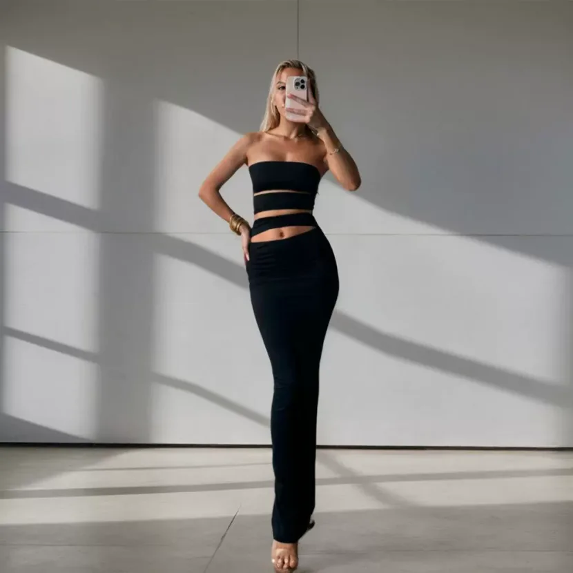 Bodycon Maxi Dress Slim Fit Trendy Design Spring Summer Style Wholesale Available ready to ship