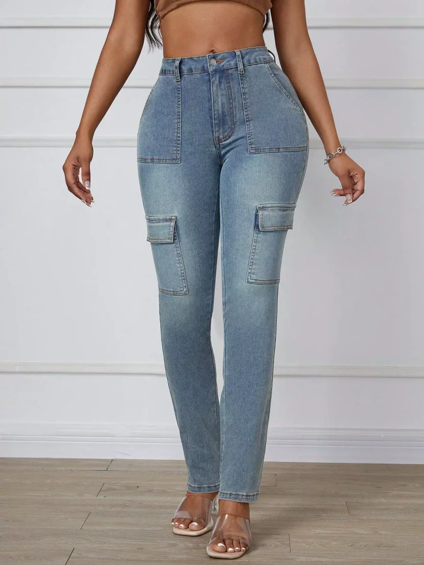 High Stretch Skinny Jeans Slim Fit Casual Style Versatile for Everyday Wear Wholesale Available