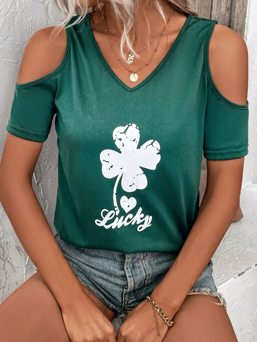 Loose Fit Batwing Sleeve T Shirt Round Neck Off Shoulder Versatile Design Casual Wear for Women