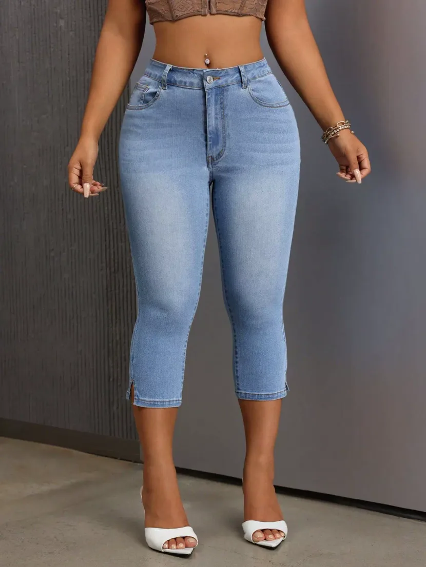 Womens Stretchy Skinny Jeans High Waist Comfortable Fit Versatile Style Perfect for Casual Wear