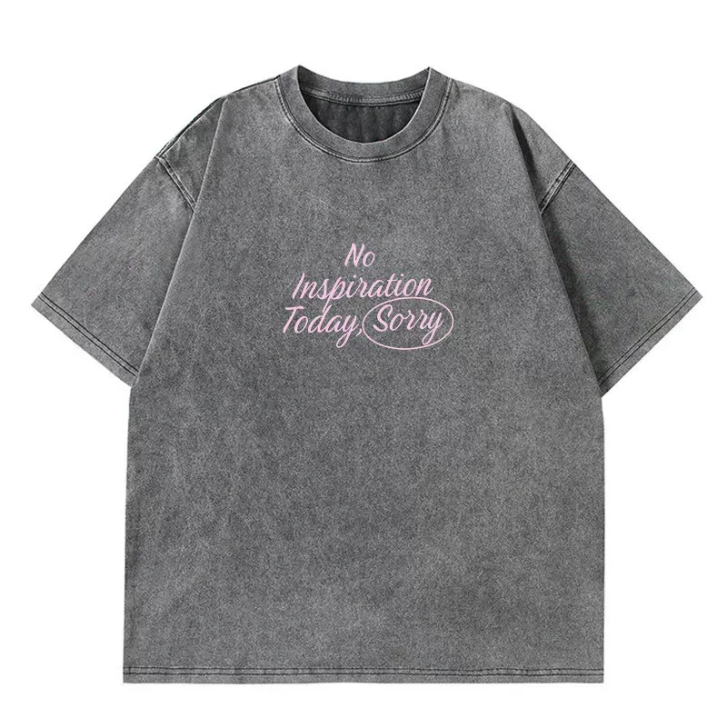 Vintage Letter Print Short Sleeve T Shirt for Women Summer Casual Style Loose Fit 100 Cotton Was