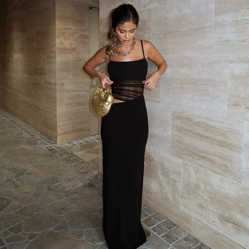 Womens Sleeveless Bodycon Dress Stylish Solid Color Sexy Backless Design Perfect for Winter Part