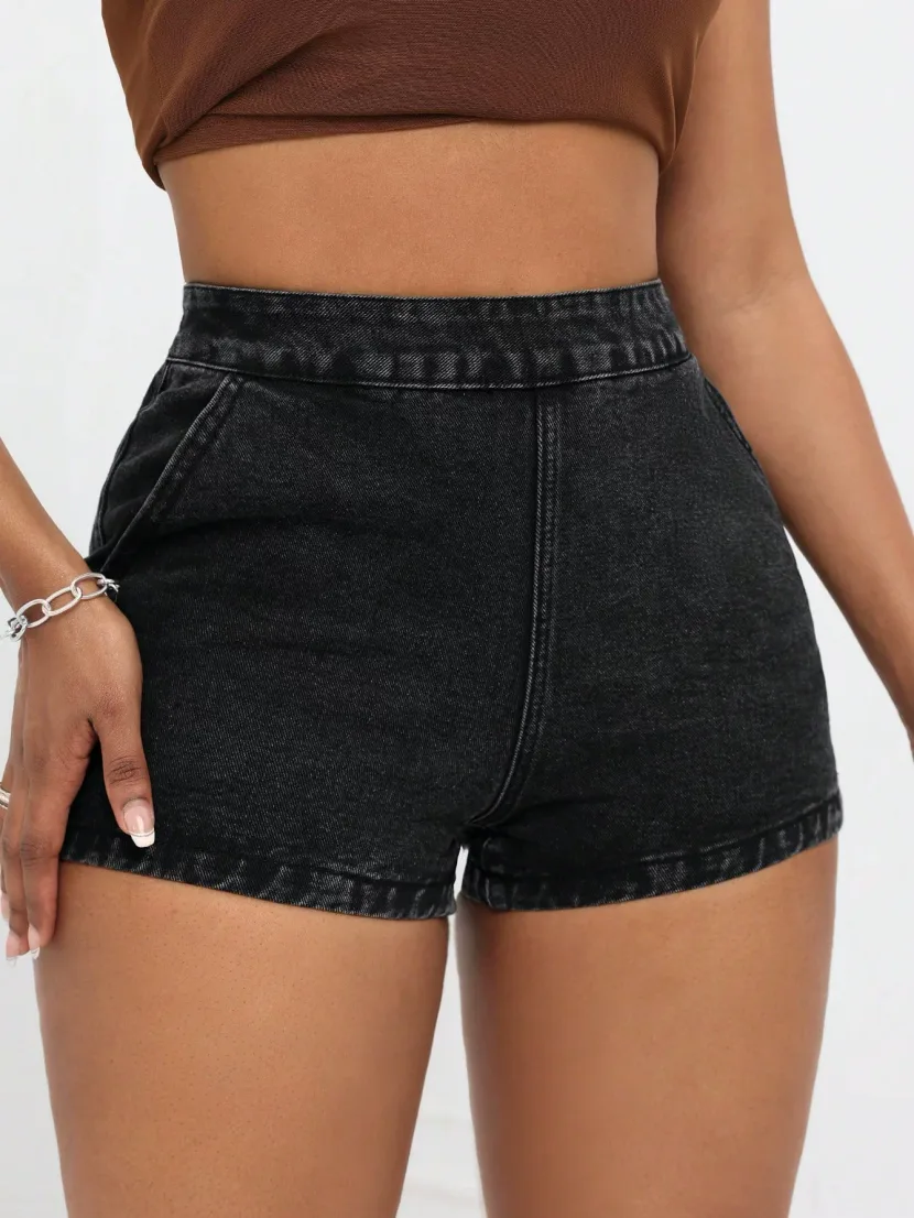 Womens Slim Fit Denim Shorts Comfortable Stylish Casual Perfect for Summer Outings Wholesale Ava
