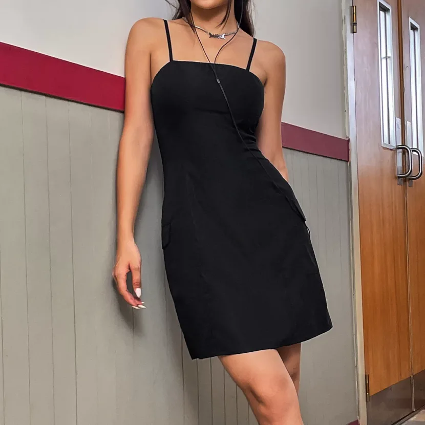 A Line Bodycon Dress Elegant Sleeveless Chic Design Comfortable Fabric Perfect for Parties and E