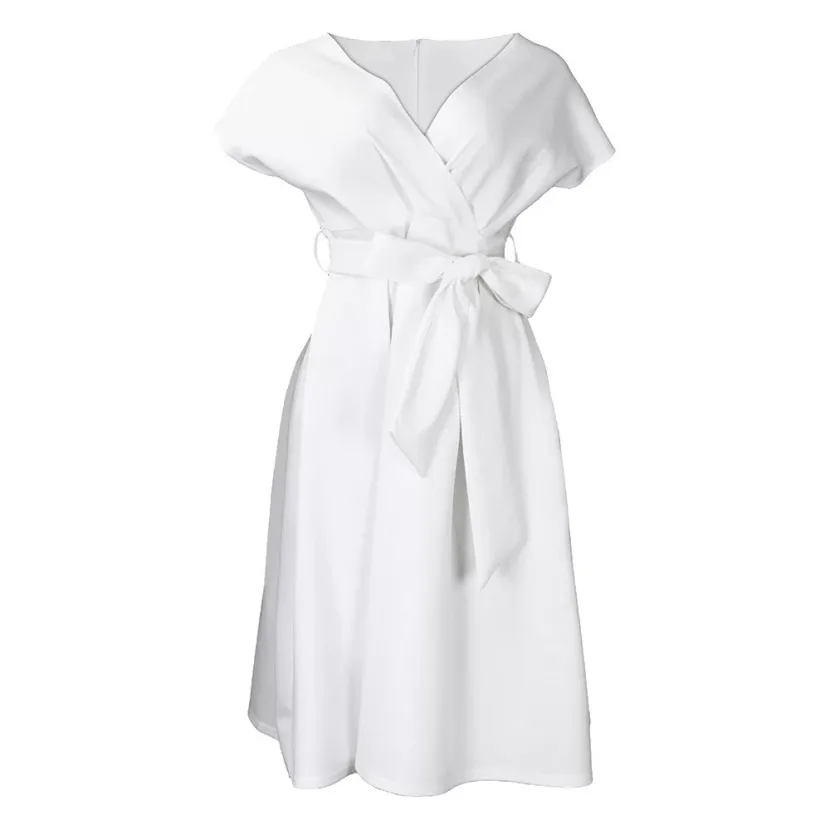 Plus Size African Womens Evening Dress Short Sleeve V Neck Off Shoulder Flared Hem Elegant Party