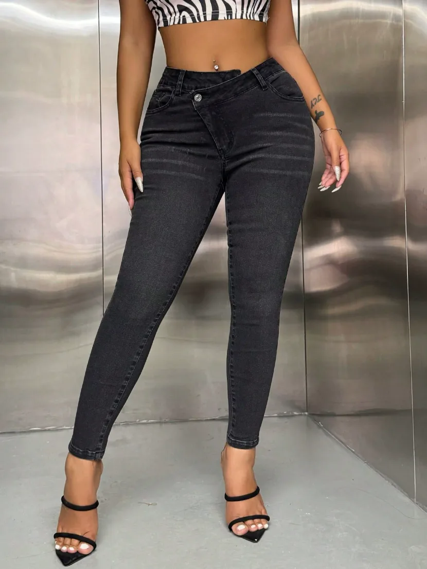 High Stretch Slimming Denim Leggings Womens Casual Style Perfect for Everyday Wear Ready to Ship