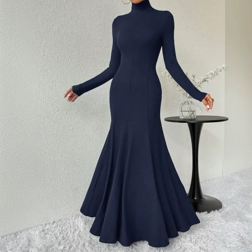 High Neck Bodycon Dress Elegant Style Spring Summer Collection Chic Design Wholesale Available