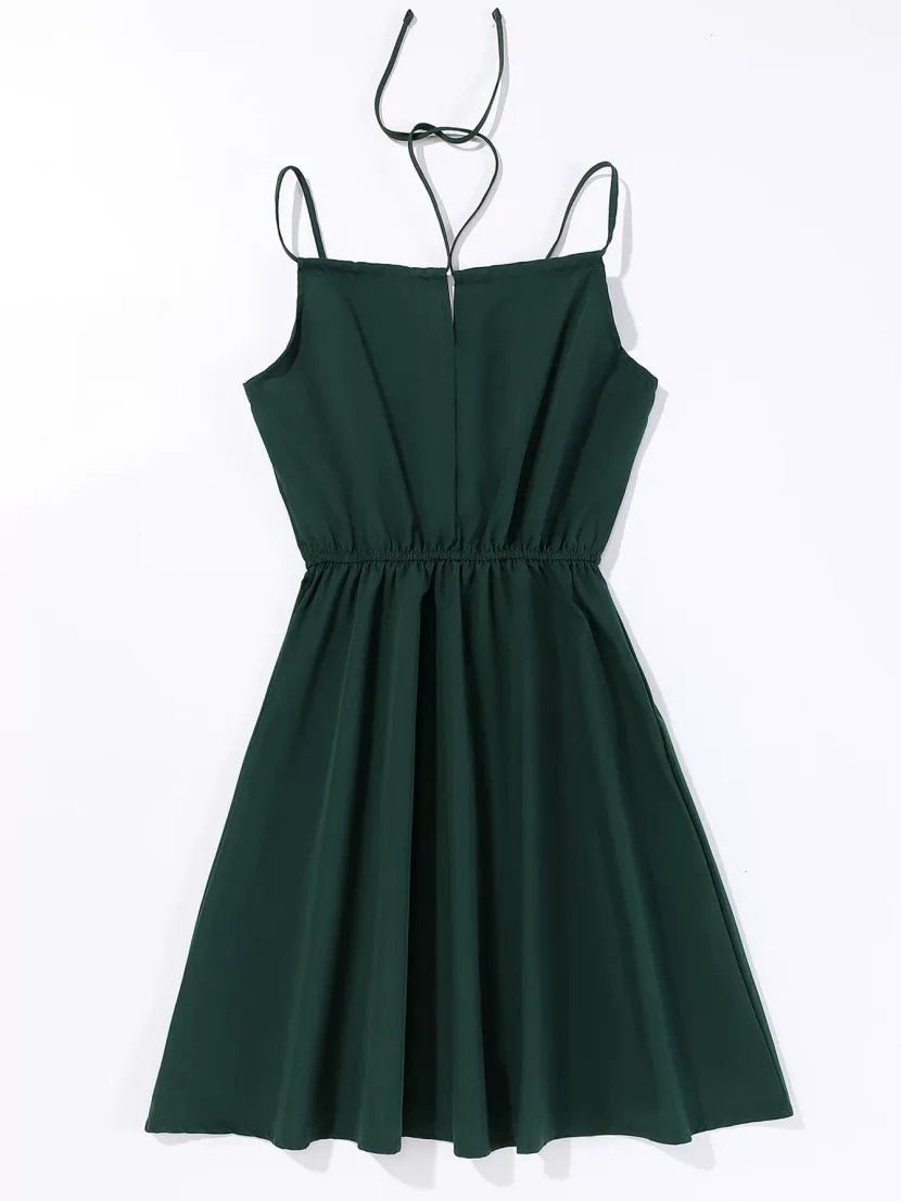 French Vintage Style Sleeveless Dress Elegant Aesthetic Fresh Look Lightweight Fabric Perfect fo