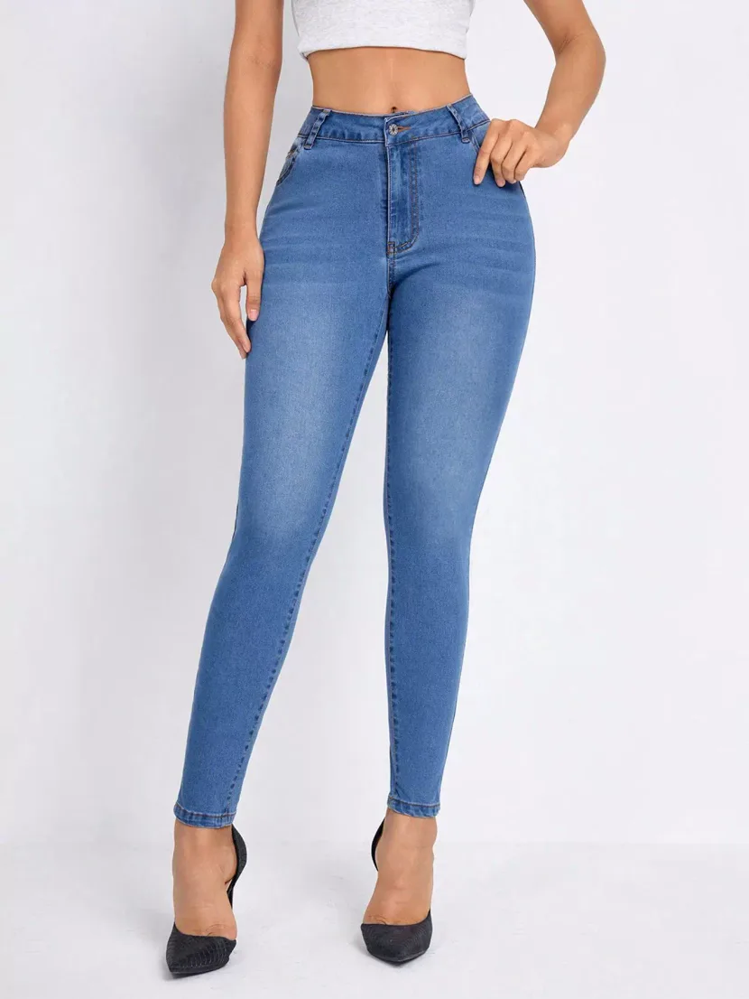 Skinny Stretch Denim Jeans for Women Versatile Fashion Comfortable Fit Casual Style Ready to Shi