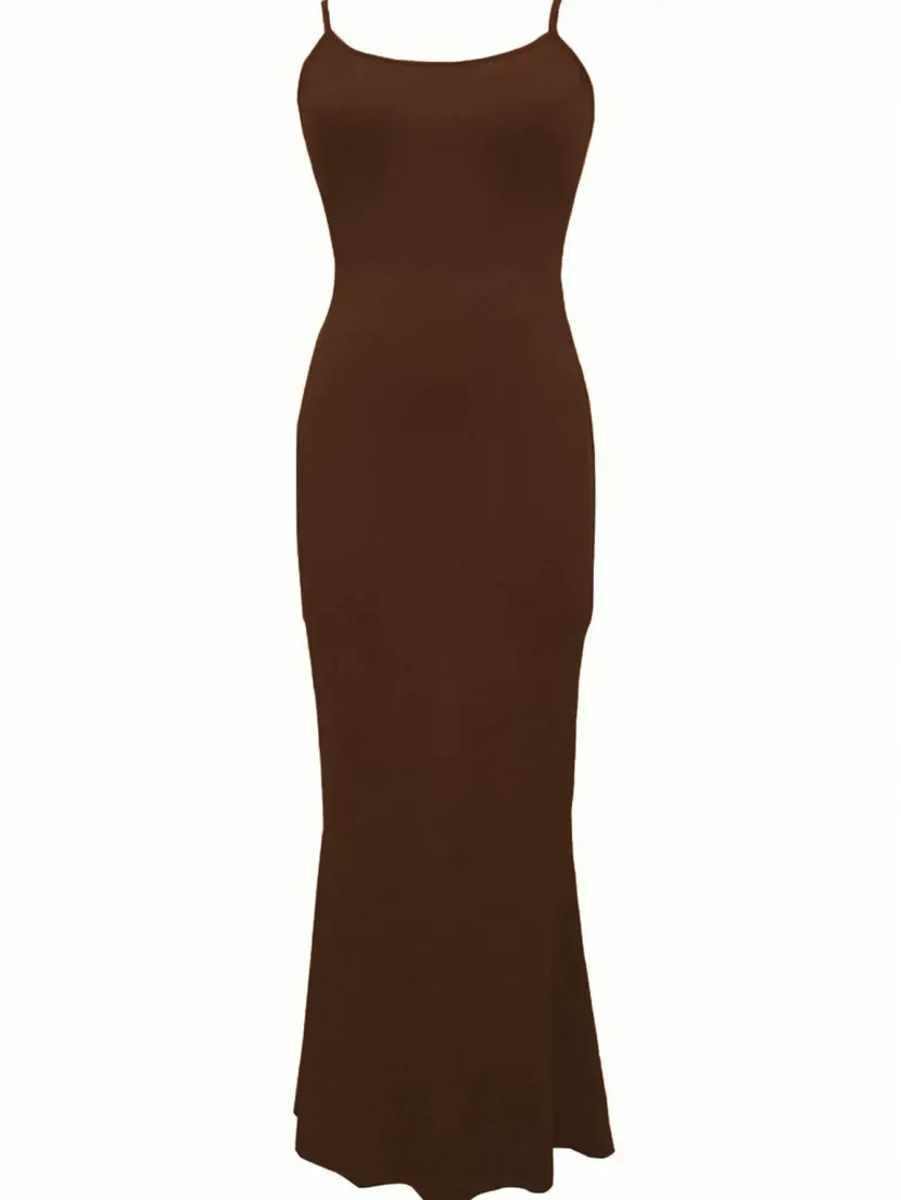 Slim Fit Bodycon Cami Dress Sexy Minimalist Design Waist Defining Comfortable Fabric Perfect for
