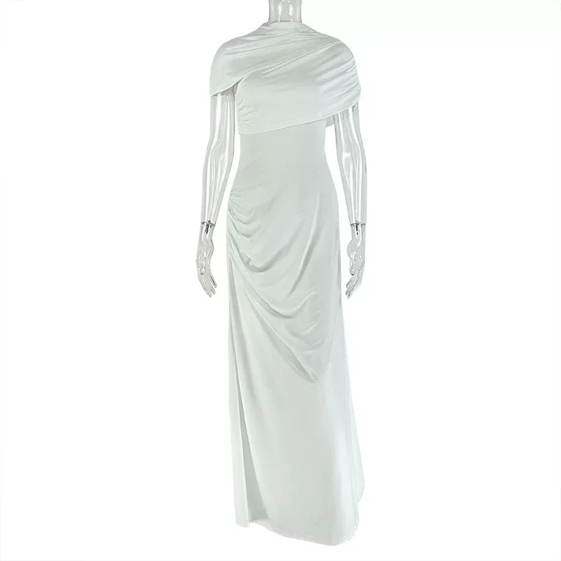 Casual Womens Dress Solid Color Loose Fit Short Sleeve Asymmetrical Hem Comfortable Homewear Who